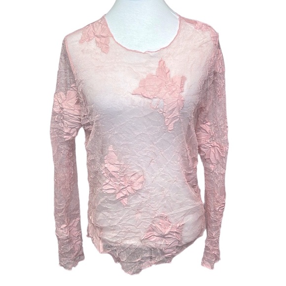 Karen Kane Mesh Butterfly Blouse - Picture 1 of 6